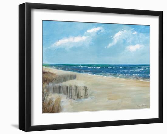 Beach Fences-Ruane Manning-Framed Art Print