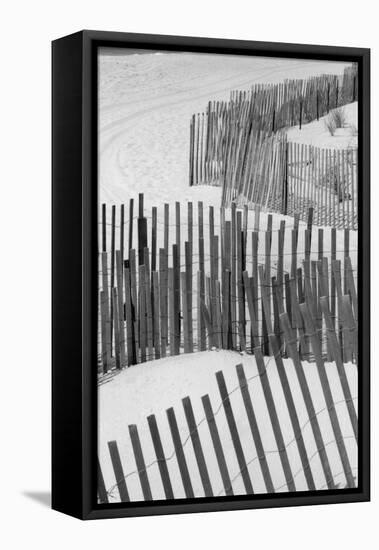 Beach Fencing 1 A-Jeff Pica-Framed Premier Image Canvas