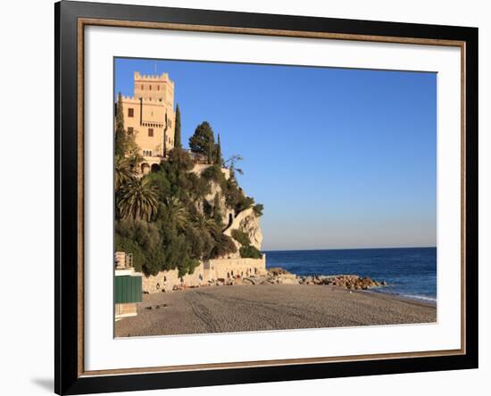 Beach, Finale Ligure, Liguria, Italy-Vincenzo Lombardo-Framed Photographic Print
