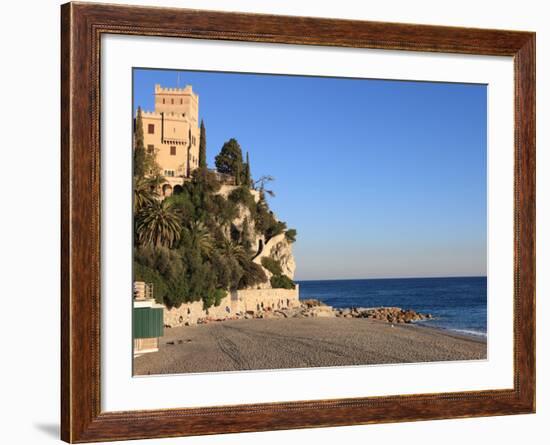 Beach, Finale Ligure, Liguria, Italy-Vincenzo Lombardo-Framed Photographic Print