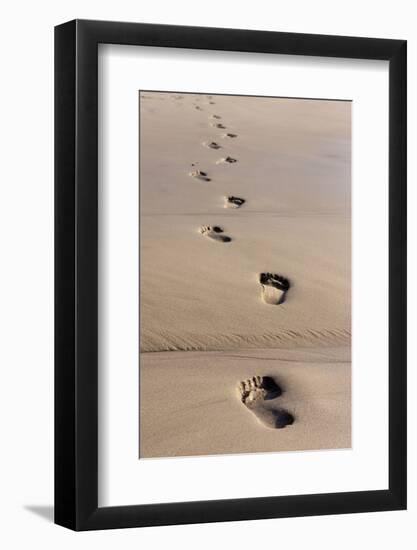 Beach, Footprints in the Sand-Catharina Lux-Framed Photographic Print