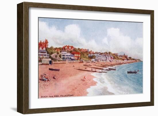 Beach from Pier, Felixstowe-Alfred Robert Quinton-Framed Giclee Print