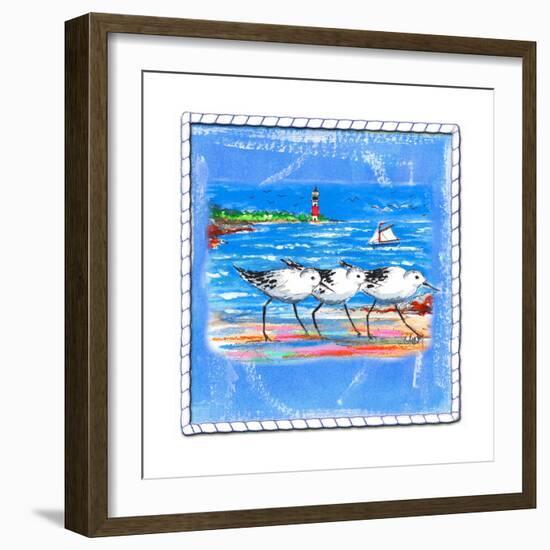 Beach-Front-Shore Birds-Ormsby, Anne Ormsby-Framed Art Print