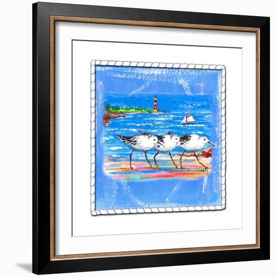 Beach-Front-Shore Birds-Ormsby, Anne Ormsby-Framed Art Print