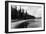 Beach Front View of Point Defiance Park - Tacoma, WA-Lantern Press-Framed Art Print