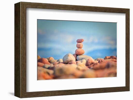 Beach Game-Philippe Sainte-Laudy-Framed Photographic Print