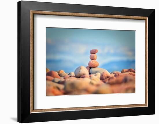 Beach Game-Philippe Sainte-Laudy-Framed Photographic Print