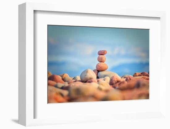 Beach Game-Philippe Sainte-Laudy-Framed Photographic Print