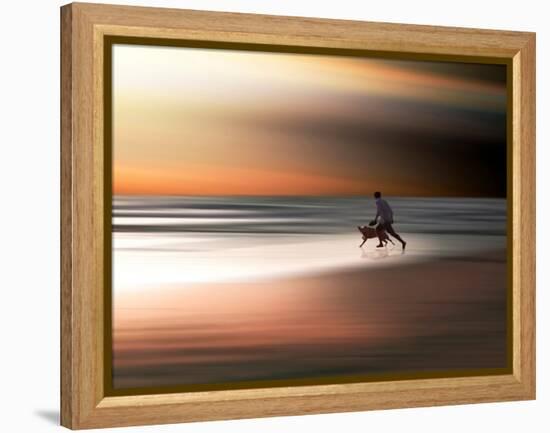 Beach Games-Josh Adamski-Framed Premier Image Canvas