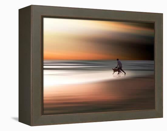 Beach Games-Josh Adamski-Framed Premier Image Canvas