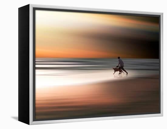 Beach Games-Josh Adamski-Framed Premier Image Canvas