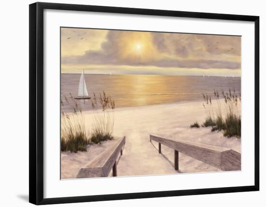 Beach Glow-Diane Romanello-Framed Art Print