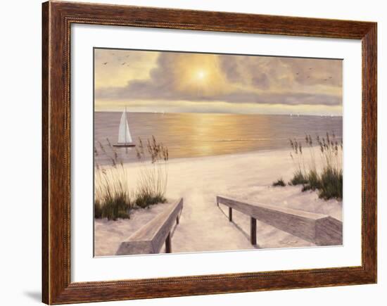 Beach Glow-Diane Romanello-Framed Art Print