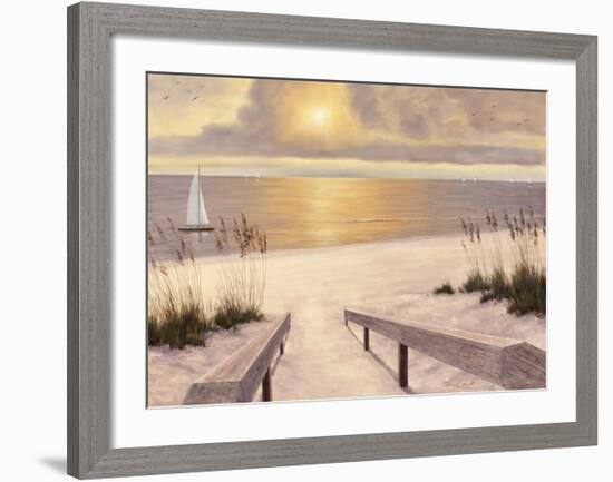 Beach Glow-Diane Romanello-Framed Art Print