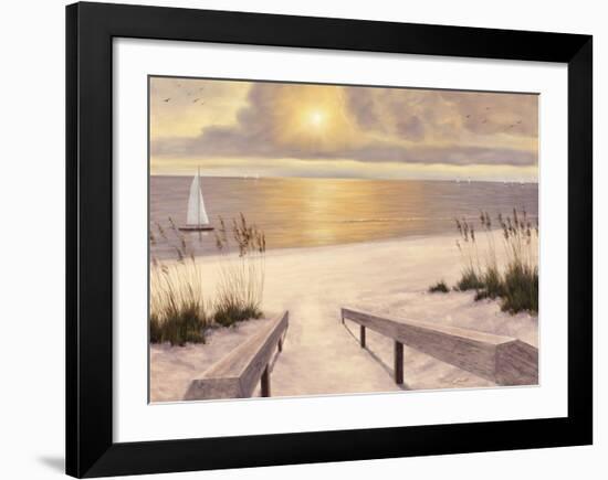 Beach Glow-Diane Romanello-Framed Art Print