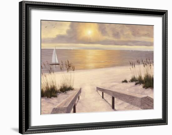 Beach Glow-Diane Romanello-Framed Art Print