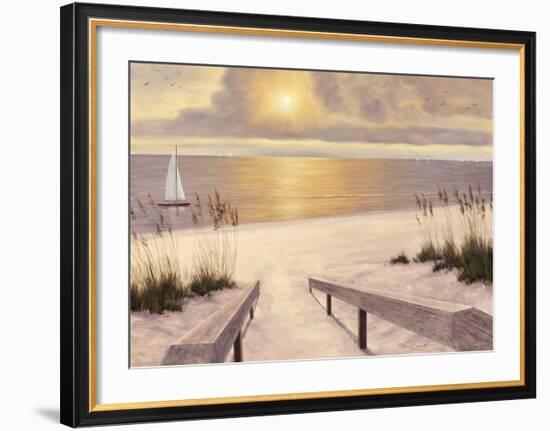 Beach Glow-Diane Romanello-Framed Art Print