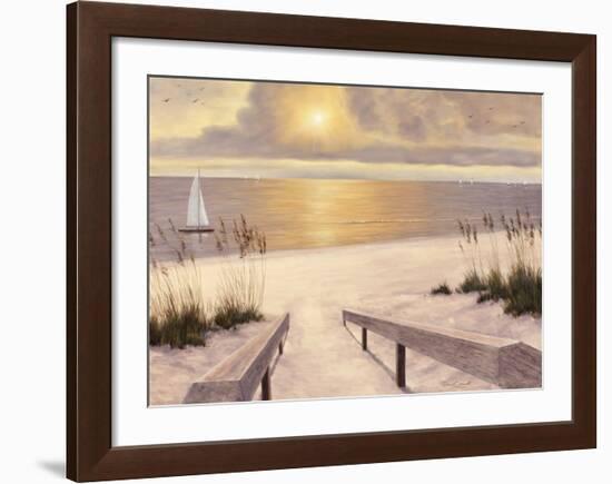 Beach Glow-Diane Romanello-Framed Art Print