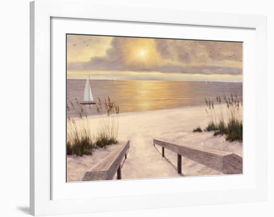 Beach Glow-Diane Romanello-Framed Art Print