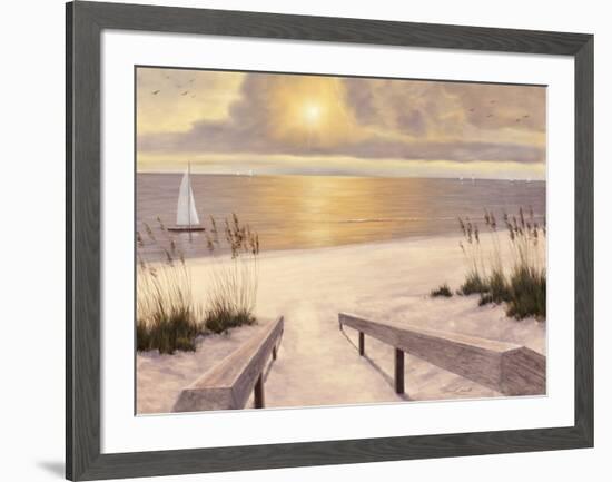 Beach Glow-Diane Romanello-Framed Art Print