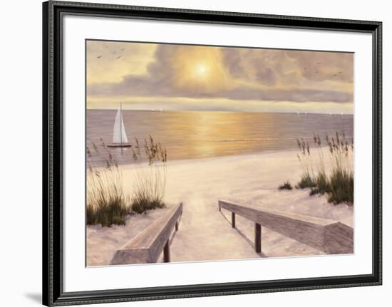 Beach Glow-Diane Romanello-Framed Art Print