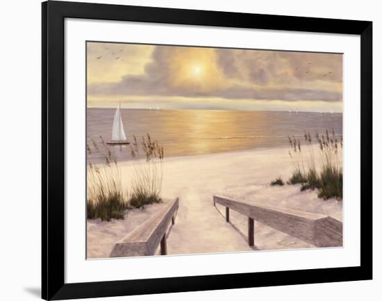 Beach Glow-Diane Romanello-Framed Art Print