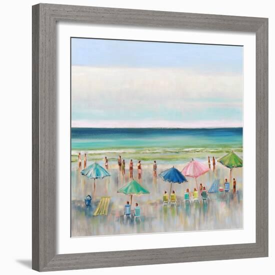 Beach Goers-Libby Smart-Framed Art Print