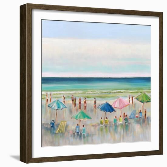 Beach Goers-Libby Smart-Framed Art Print