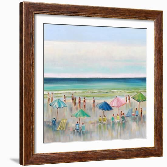 Beach Goers-Libby Smart-Framed Art Print