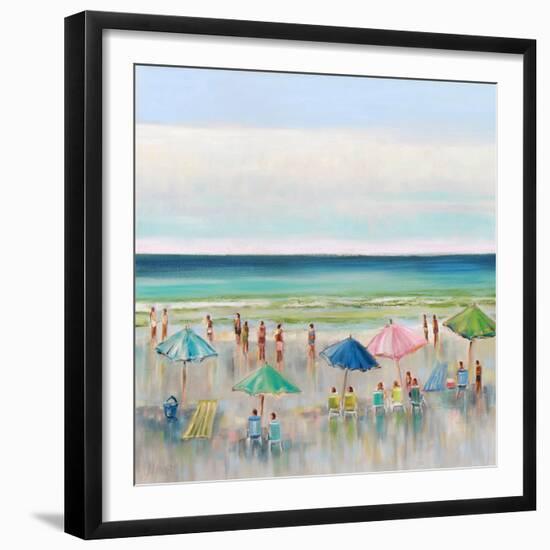 Beach Goers-Libby Smart-Framed Art Print