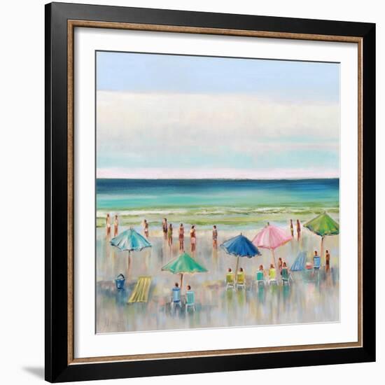 Beach Goers-Libby Smart-Framed Art Print