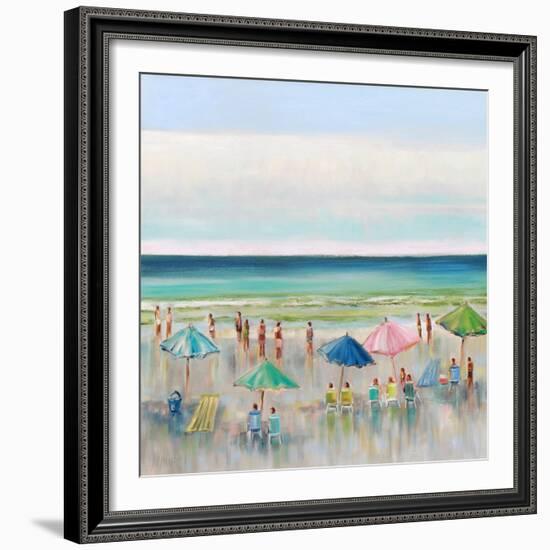 Beach Goers-Libby Smart-Framed Art Print