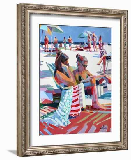 Beach Gossip-Patti Mollica-Framed Art Print