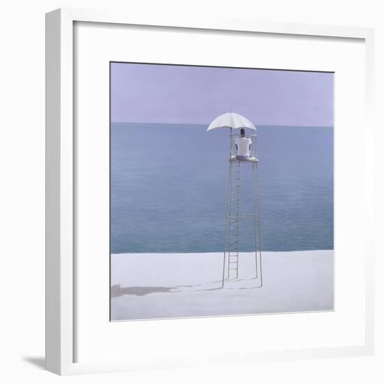 Beach Guard, 2004-Lincoln Seligman-Framed Premium Giclee Print