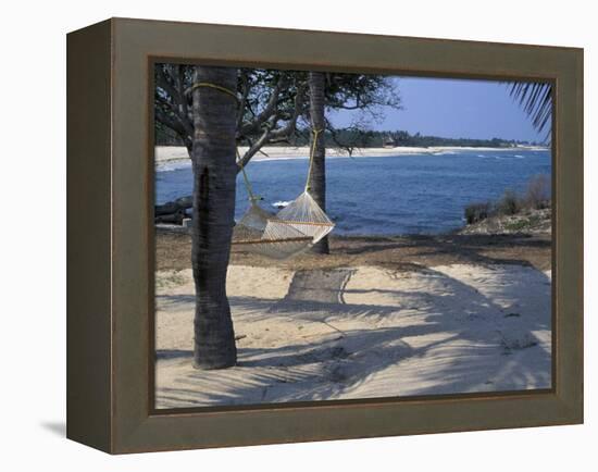 Beach Hammock, Punta Mita, Puerto Vallarta, Mexico-Judith Haden-Framed Premier Image Canvas
