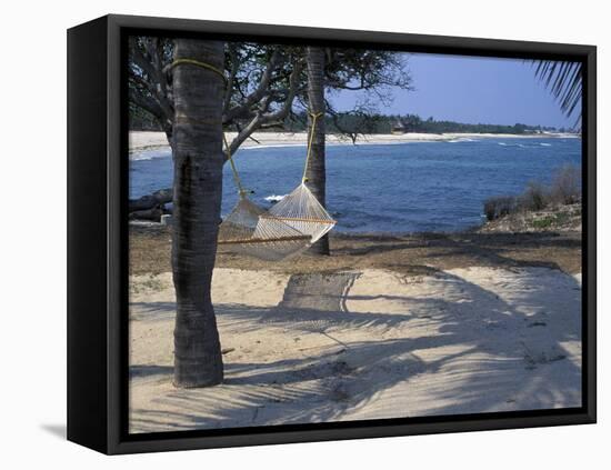 Beach Hammock, Punta Mita, Puerto Vallarta, Mexico-Judith Haden-Framed Premier Image Canvas