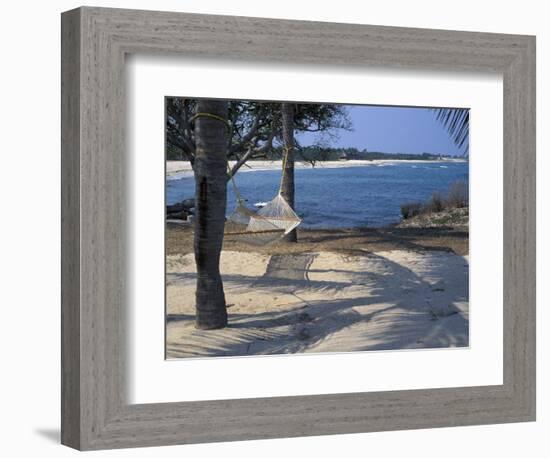 Beach Hammock, Punta Mita, Puerto Vallarta, Mexico-Judith Haden-Framed Photographic Print