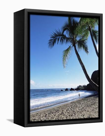 Beach, Hana Coast, Maui, Hawaii, Hawaiian Islands, United States of America, Pacific, North America-Alison Wright-Framed Premier Image Canvas