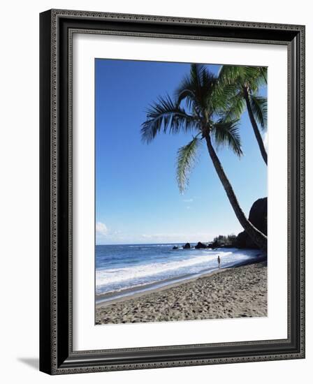 Beach, Hana Coast, Maui, Hawaii, Hawaiian Islands, United States of America, Pacific, North America-Alison Wright-Framed Photographic Print