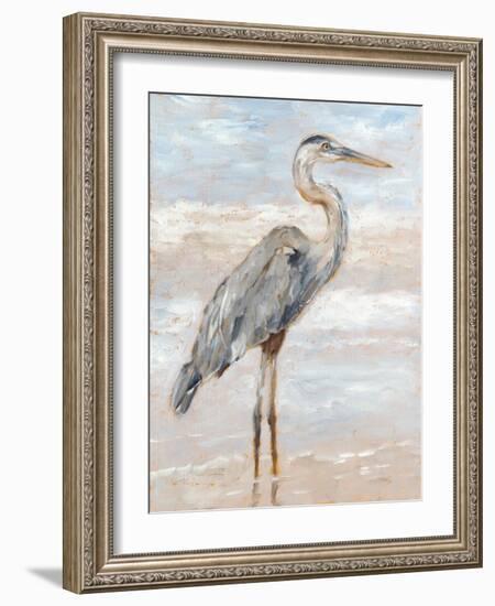 Beach Heron I-Ethan Harper-Framed Art Print