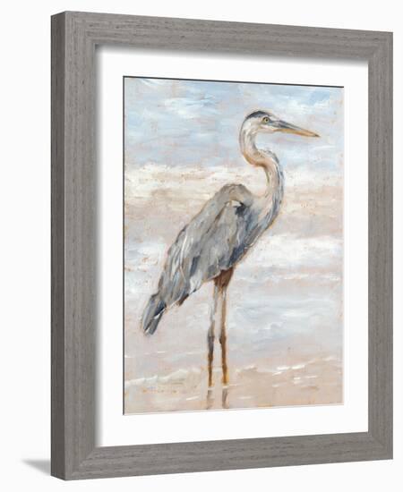 Beach Heron I-Ethan Harper-Framed Art Print