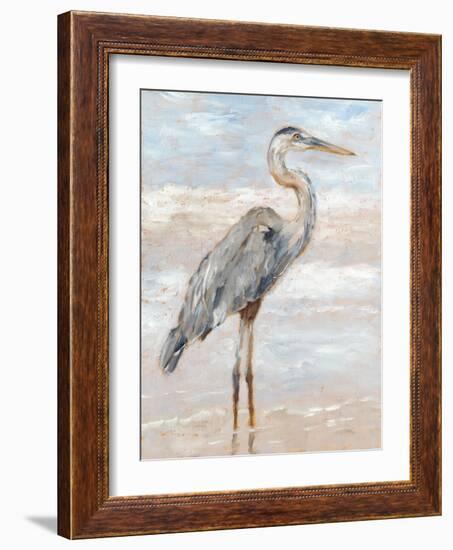 Beach Heron I-Ethan Harper-Framed Art Print