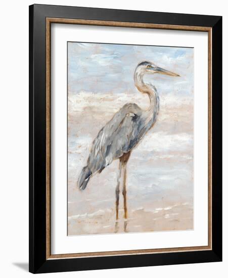 Beach Heron I-Ethan Harper-Framed Art Print