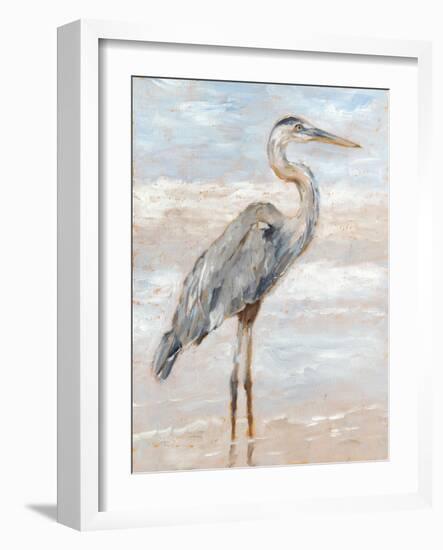 Beach Heron I-Ethan Harper-Framed Art Print