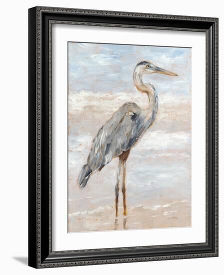 Beach Heron I-Ethan Harper-Framed Art Print