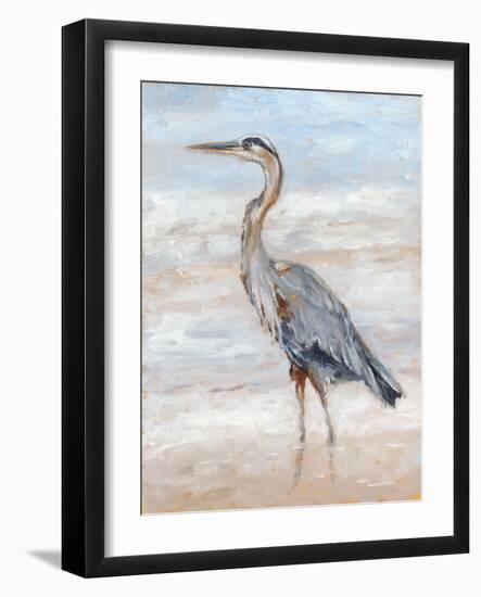 Beach Heron II-Ethan Harper-Framed Art Print