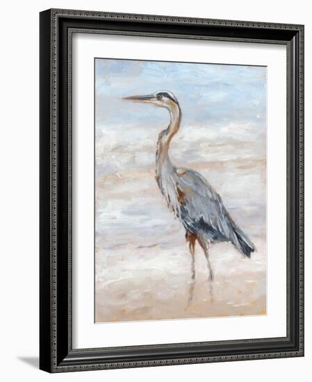 Beach Heron II-Ethan Harper-Framed Art Print