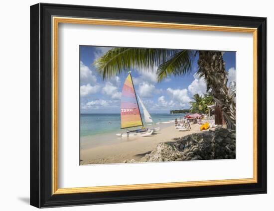 Beach, Holetown, St. James, Barbados, West Indies, Caribbean, Central America-Frank Fell-Framed Photographic Print