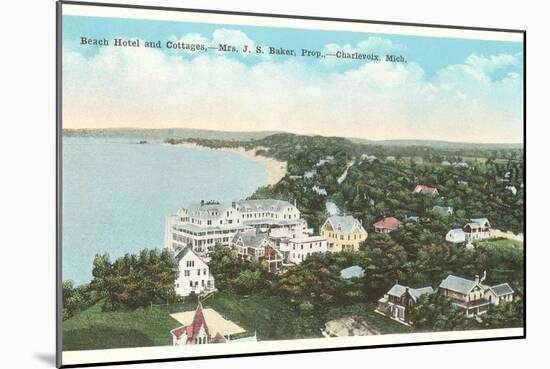 Beach Hotel, Charlevoix, Michigan-null-Mounted Art Print