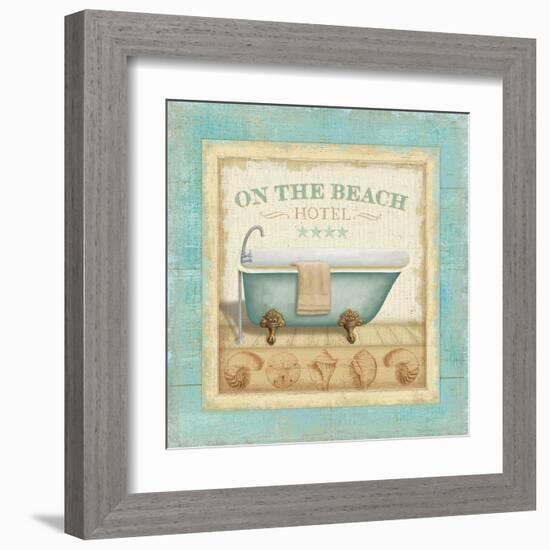 Beach Hotel I-Lisa Audit-Framed Art Print